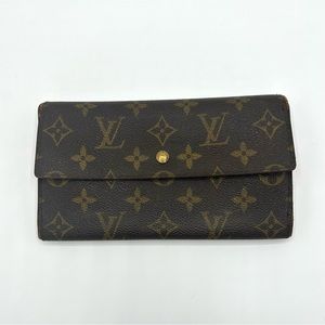 Louis Vuitton Sarah Monogram Wallet Continental Flap Portemonnaie